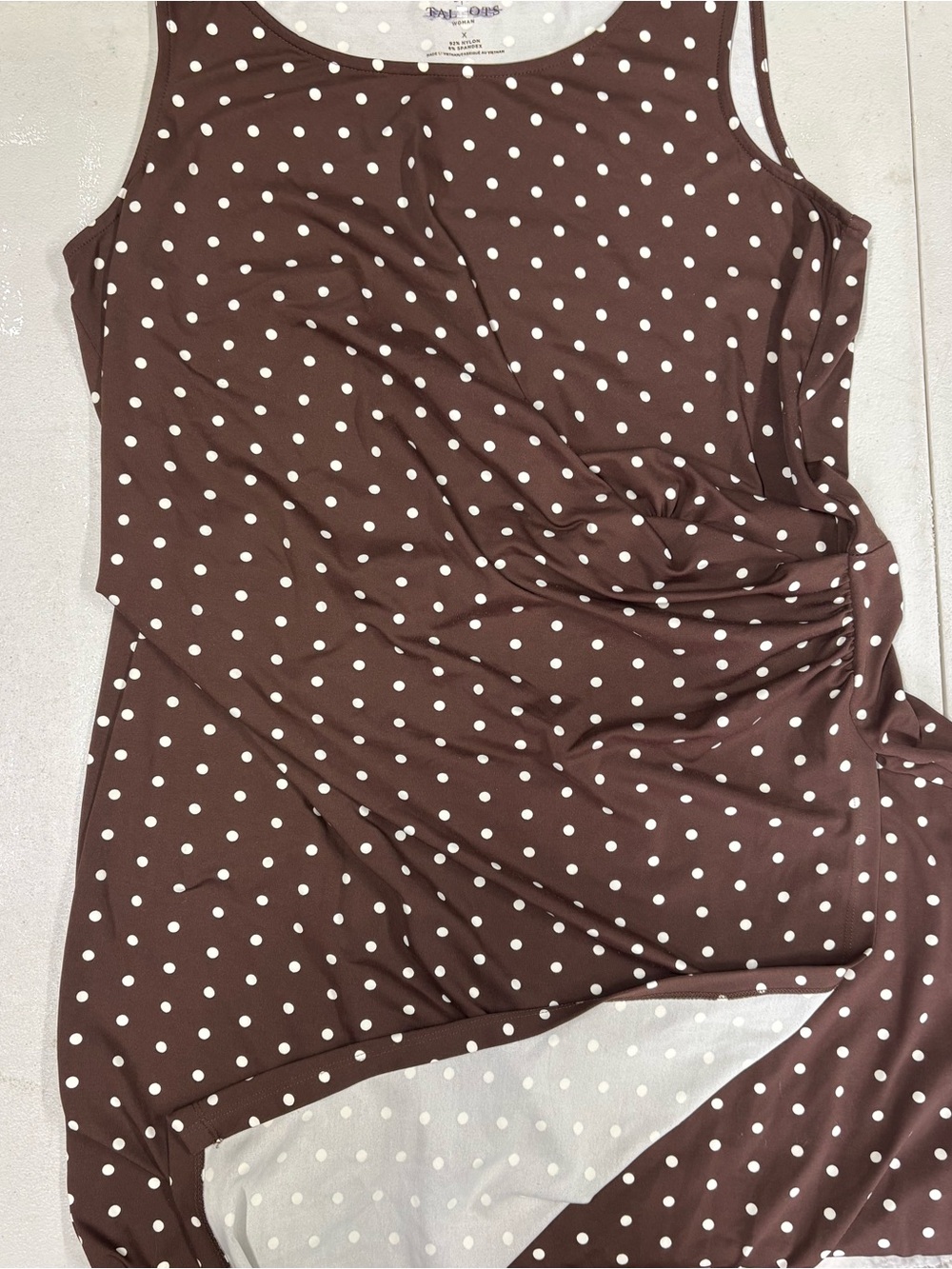 Talbots Brown Polka Dot dress